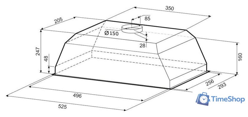 Кухонная вытяжка Krona Ambra 600 PB (нержавеющая сталь) - Изображение №12 — Интернет-магазин Time-Shop