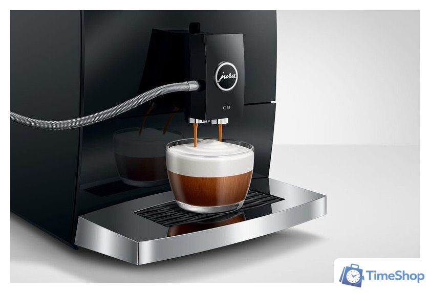 Кофемашина JURA C9 Piano Black EA 15753 (черный) - Изображение №7 — Интернет-магазин Time-Shop