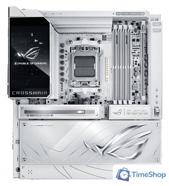 Материнская плата ASUS ROG Crosshair X870E Glacial - Изображение №1 — Интернет-магазин Time-Shop