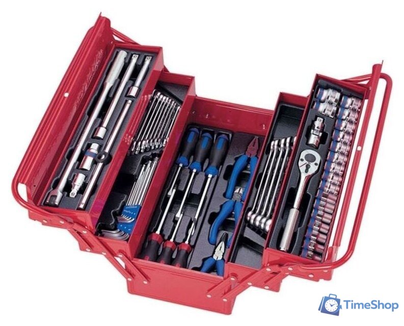 Универсальный набор инструментов King Tony 902-062MR (62 предмета) - Изображение №1 — Интернет-магазин Time-Shop