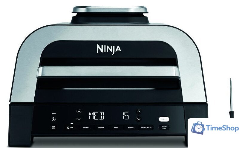 Аэрогриль (аэрофритюрница) Ninja 6-w-1 MAX Grill & Air Fryer DG551EU - Изображение №1 — Интернет-магазин Time-Shop
