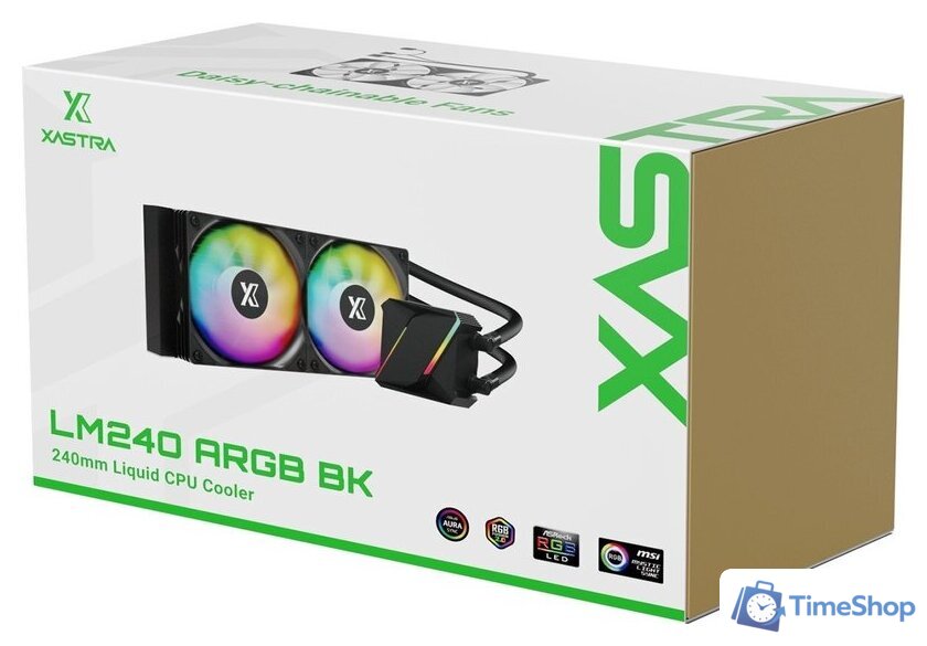 Система жидкостного охлаждения для процессора XASTRA LM240 ARGB BK - Изображение №8 — Интернет-магазин Time-Shop