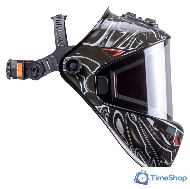 Сварочная маска FoxWeld Корунд Мега 5989 (черный) - Изображение №3 — Интернет-магазин Time-Shop