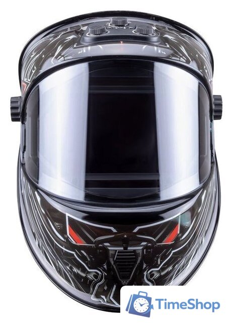 Сварочная маска FoxWeld Корунд Мега 5989 (черный) - Изображение №4 — Интернет-магазин Time-Shop