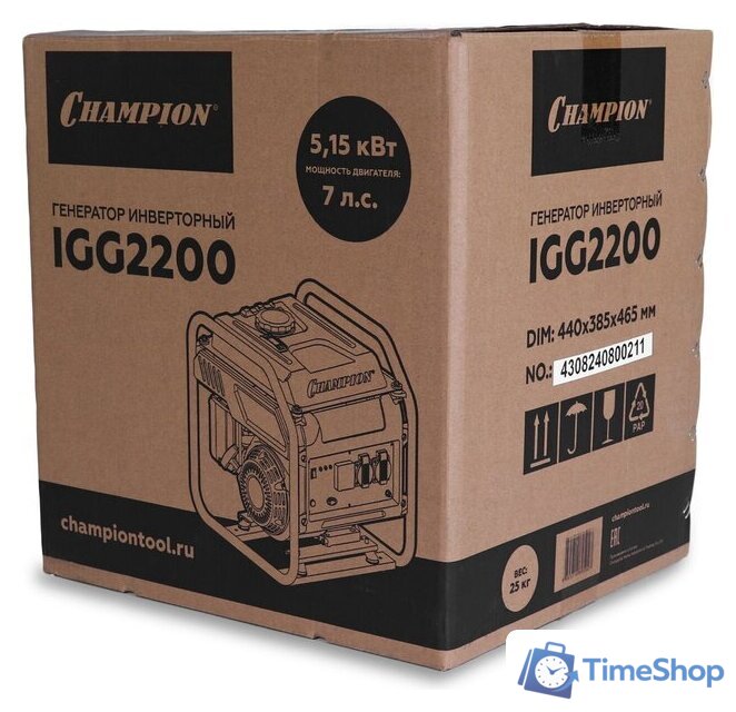 Бензиновый генератор Champion IGG2200 - Изображение №7 — Интернет-магазин Time-Shop