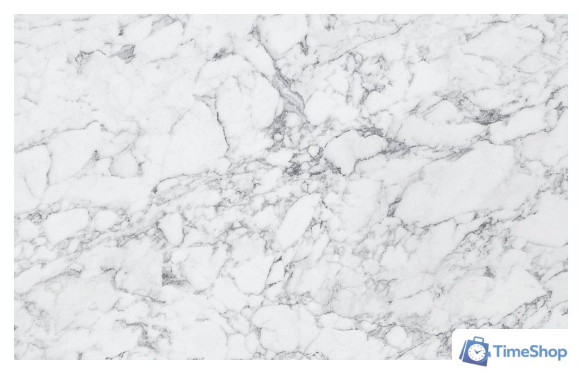 Готовая кухня ВерсоМебель Эко-7 1.4x2.6 левая (белый фасадный/черный/ст.мрамор итальянский) - Изображение №3 — Интернет-магазин Time-Shop