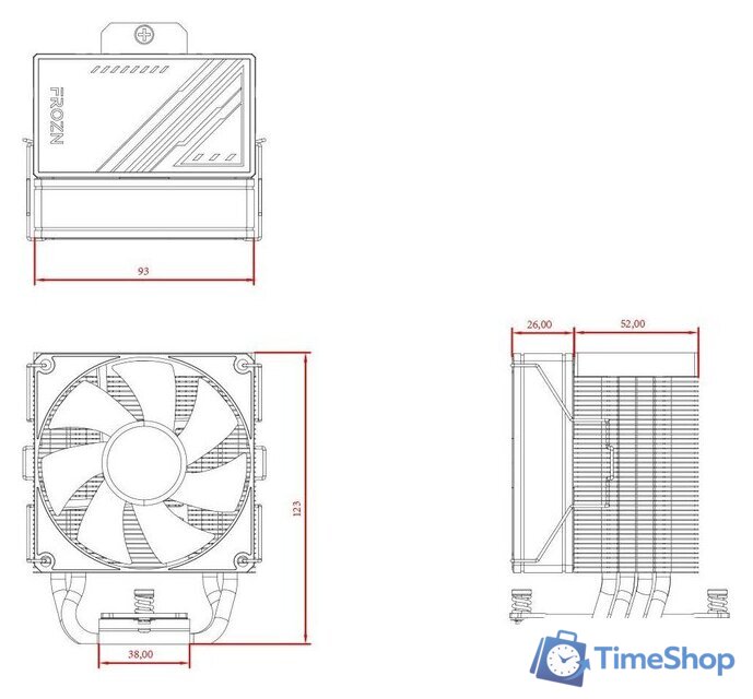 Кулер для процессора ID-Cooling Frozn A400 ARGB - Изображение №6 — Интернет-магазин Time-Shop