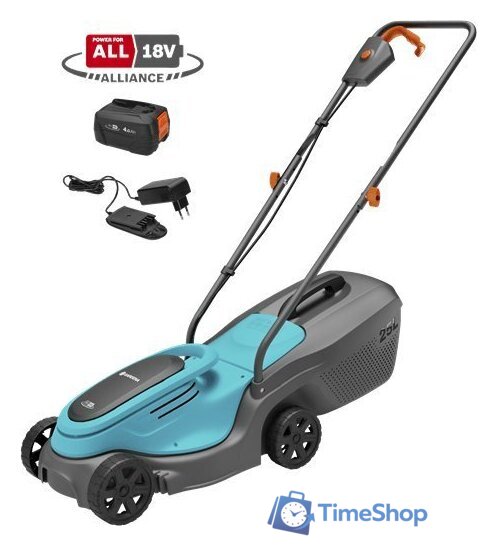 Газонокосилка Gardena PowerMax 30/18V P4A 14630-20 (с 1-м АКБ) - Изображение №1 — Интернет-магазин Time-Shop