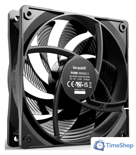 Комплект вентиляторов для корпуса be quiet! Pure Wings 3 120mm PWM HS BL140 - Изображение №4 — Интернет-магазин Time-Shop