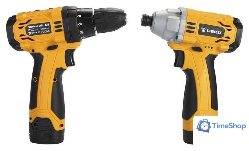  Deko SET 063-4107 (шуруповерт, винтоверт, 2 АКБ, кейс) - Изображение №1 — Интернет-магазин Time-Shop