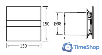 Осевой вентилятор CATA E-100 GSTH - Изображение №2 — Интернет-магазин Time-Shop