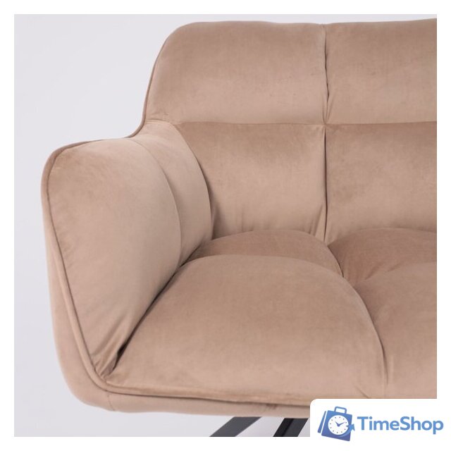 Интерьерное кресло AksHome Virginia (велюр, капучино HCJ-11/черный) - Изображение №10 — Интернет-магазин Time-Shop