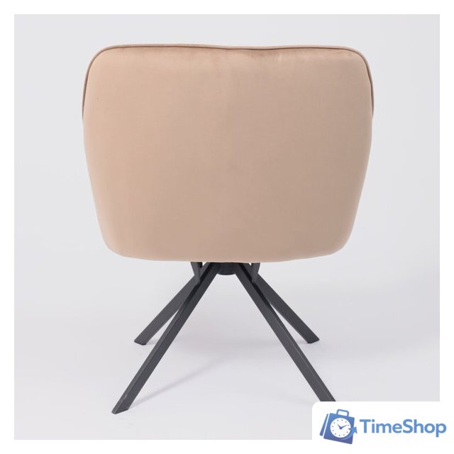 Интерьерное кресло AksHome Virginia (велюр, капучино HCJ-11/черный) - Изображение №9 — Интернет-магазин Time-Shop