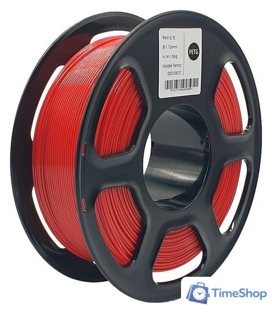 Пластик Mitek PETG 1.75мм 1000 г (красный) - Изображение №1 — Интернет-магазин Time-Shop