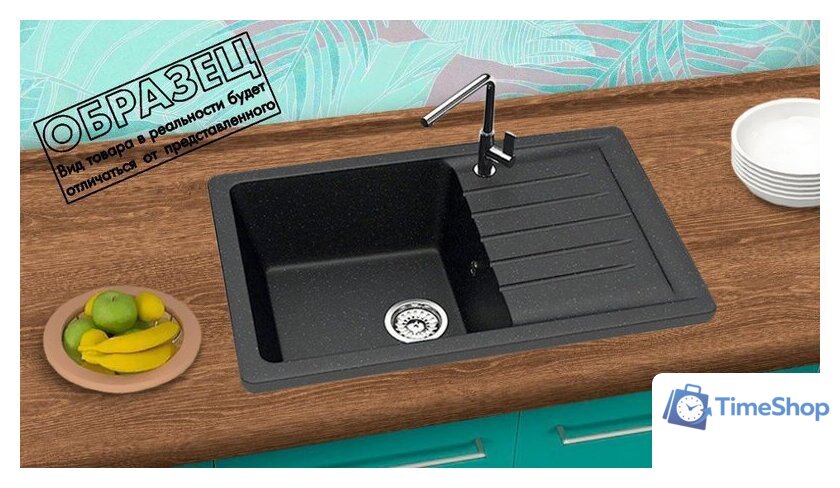 Кухонная мойка Berge BR-7602 + Like F8005022 (черный) - Изображение №8 — Интернет-магазин Time-Shop