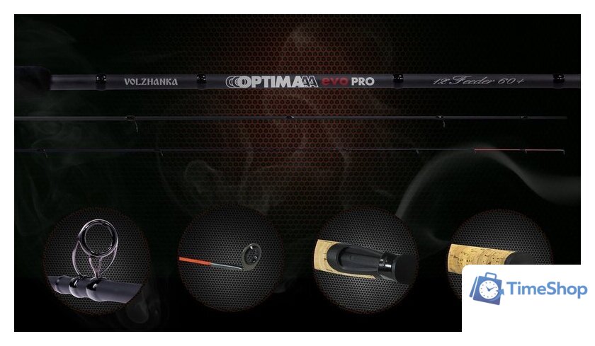 Удилище Волжанка Optima Evo Pro 13ft тест 90+гр 041-0117 (3.9м) - Изображение №3 — Интернет-магазин Time-Shop