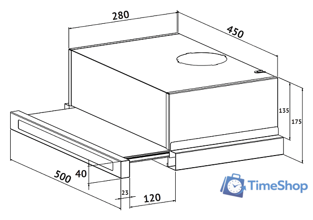 Кухонная вытяжка Korting KHP 5637 GNX - Изображение №2 — Интернет-магазин Time-Shop