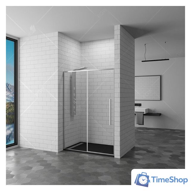 Душевая дверь RGW SV-12 150 (хром/прозрачное стекло) - Изображение №2 — Интернет-магазин Time-Shop