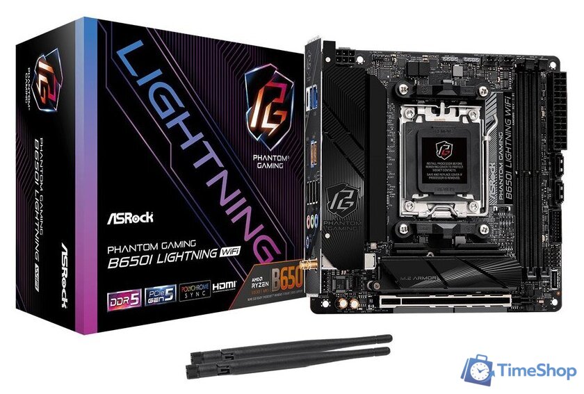 Материнская плата ASRock B650I Lightning WiFi - Изображение №2 — Интернет-магазин Time-Shop