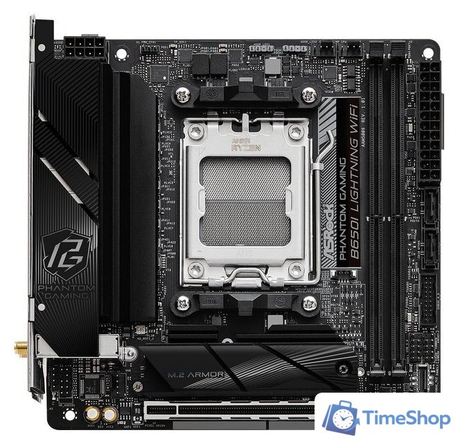 Материнская плата ASRock B650I Lightning WiFi - Изображение №3 — Интернет-магазин Time-Shop