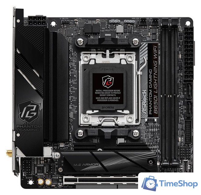 Материнская плата ASRock B650I Lightning WiFi - Изображение №1 — Интернет-магазин Time-Shop