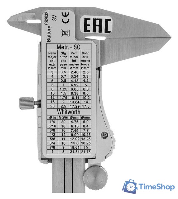 Штангенциркуль Denzel 31614 - Изображение №5 — Интернет-магазин Time-Shop