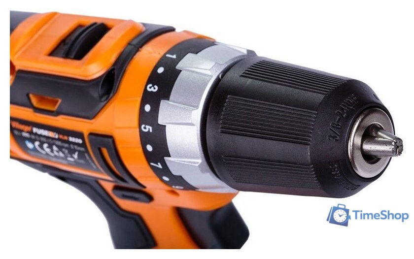 Дрель-шуруповерт Villager Fuse VLN 3220 2BSC 056357 (с 2-мя АКБ, кейс, оснастка) - Изображение №8 — Интернет-магазин Time-Shop