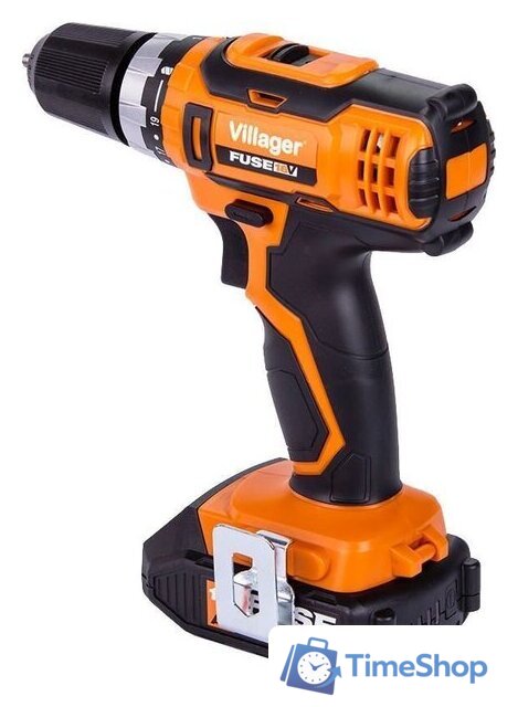 Дрель-шуруповерт Villager Fuse VLN 3220 2BSC 056357 (с 2-мя АКБ, кейс, оснастка) - Изображение №5 — Интернет-магазин Time-Shop
