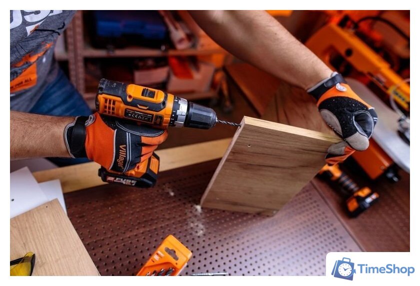 Дрель-шуруповерт Villager Fuse VLN 3220 2BSC 056357 (с 2-мя АКБ, кейс, оснастка) - Изображение №12 — Интернет-магазин Time-Shop