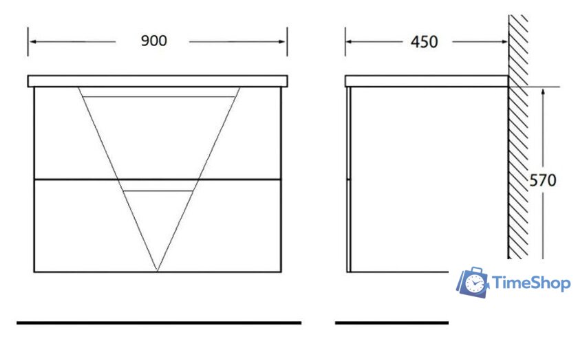  BelBagno VITTORIA-900-2C-SO-PINO-P - Изображение №4 — Интернет-магазин Time-Shop