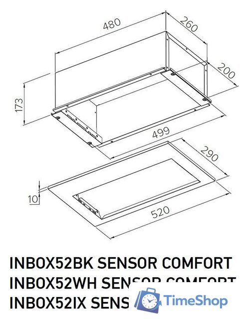 Кухонная вытяжка Meferi INBOX52IX Sensor Comfort - Изображение №14 — Интернет-магазин Time-Shop