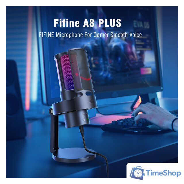 Проводной микрофон FIFINE A8 Plus - Изображение №2 — Интернет-магазин Time-Shop