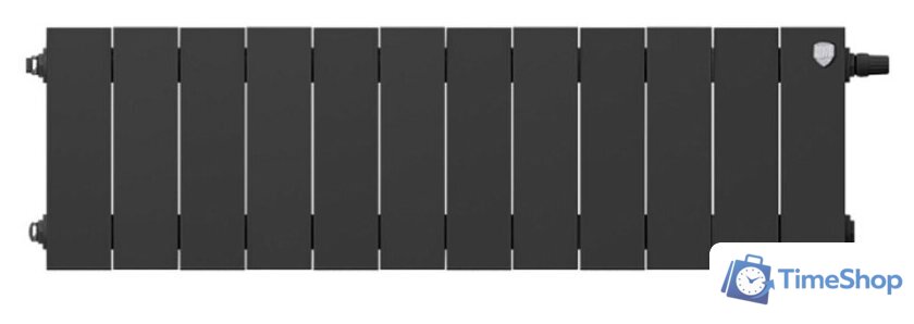 Биметаллический радиатор Royal Thermo PianoForte 200 Noir Sable VDR (12 секций) - Изображение №2 — Интернет-магазин Time-Shop