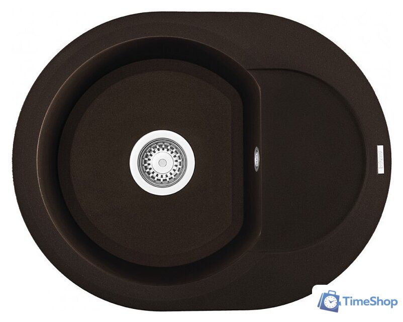 Кухонная мойка Elleci Easy Round 600 Espresso 78 - Изображение №1 — Интернет-магазин Time-Shop