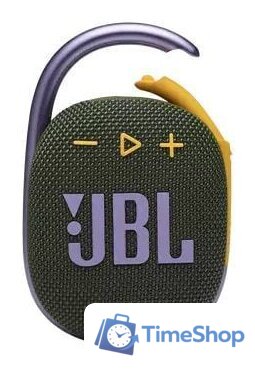 Беспроводная колонка JBL Clip 4 (зеленый) - Изображение №2 — Интернет-магазин Time-Shop