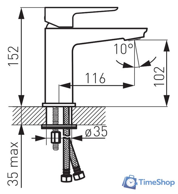 Смеситель Ferro Adore BDR2 - Изображение №2 — Интернет-магазин Time-Shop