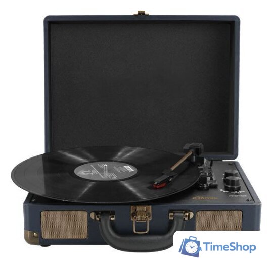 Виниловый проигрыватель Ritmix LP-160B (темно-синий) - Изображение №1 — Интернет-магазин Time-Shop
