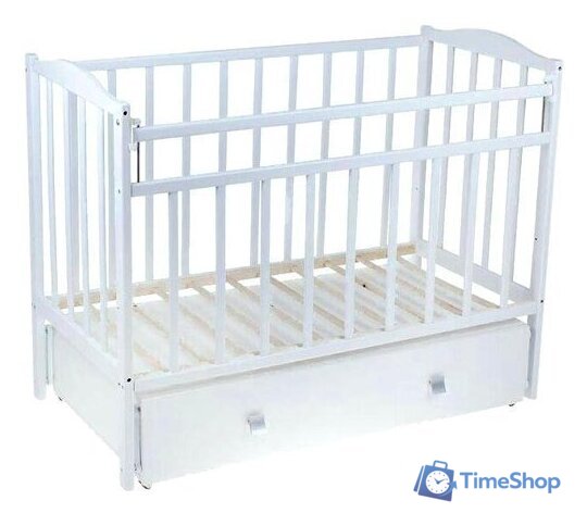 Классическая детская кроватка VDK Magico Mini Кр1-04м (белый) - Изображение №1 — Интернет-магазин Time-Shop