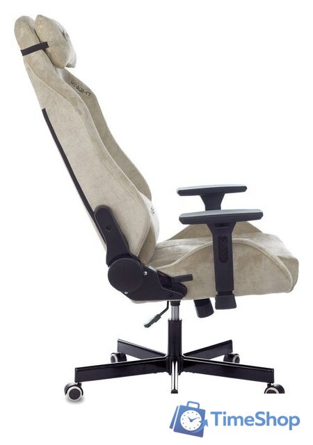 Игровое (геймерское) кресло Knight N1 Fabric Light-21 (бежевый) - Изображение №4 — Интернет-магазин Time-Shop