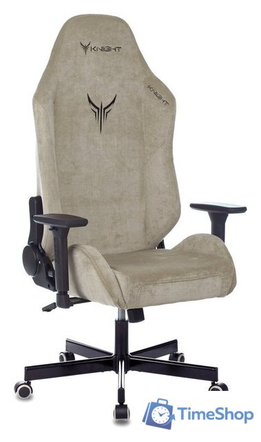 Игровое (геймерское) кресло Knight N1 Fabric Light-21 (бежевый) - Изображение №10 — Интернет-магазин Time-Shop