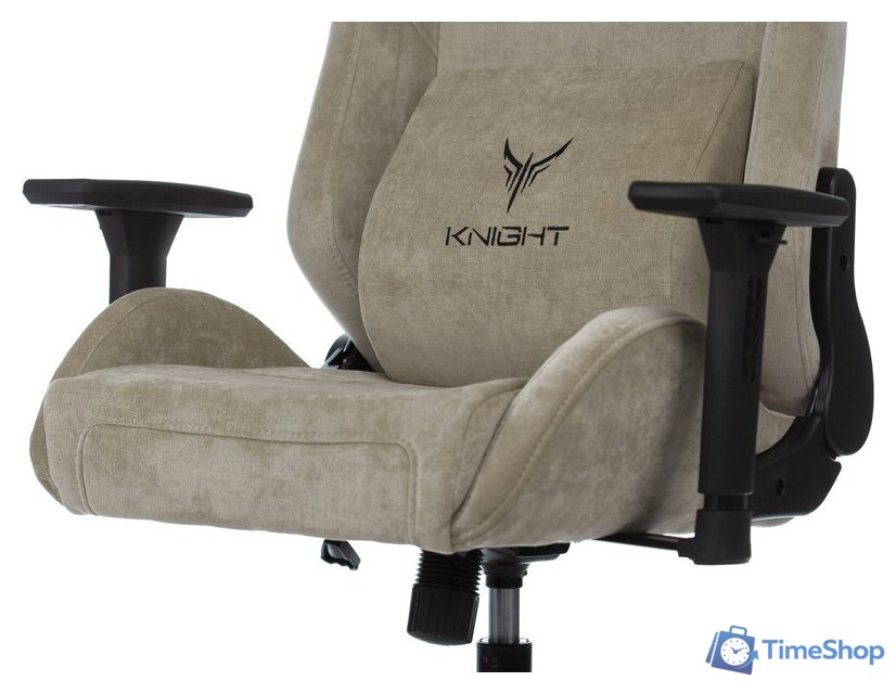 Игровое (геймерское) кресло Knight N1 Fabric Light-21 (бежевый) - Изображение №7 — Интернет-магазин Time-Shop