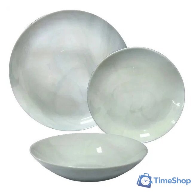 Набор тарелок Luminarc Diwali Marbre Q0216 (18шт) - Изображение №1 — Интернет-магазин Time-Shop