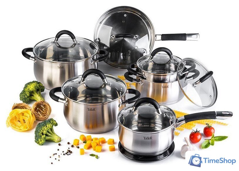 Набор кастрюль Taller TR-11047 + набор ножей - Изображение №17 — Интернет-магазин Time-Shop