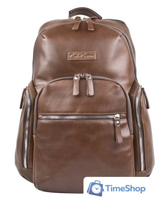 Городской рюкзак Carlo Gattini Premium Bertario 3102-53 (коричневый) - Изображение №2 — Интернет-магазин Time-Shop