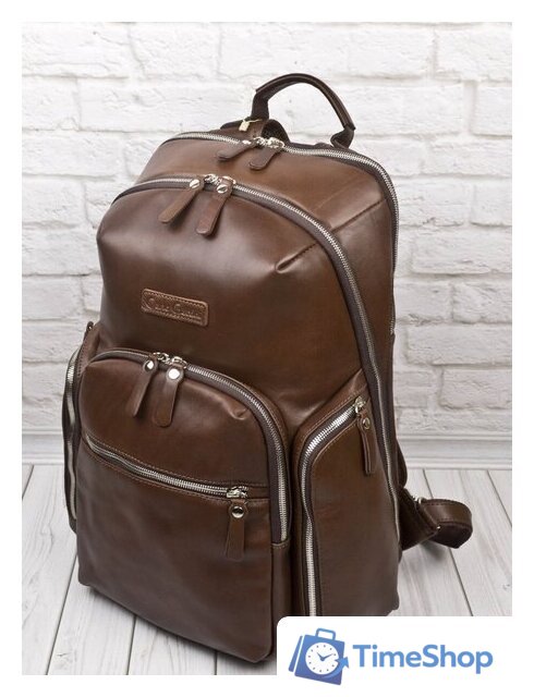 Городской рюкзак Carlo Gattini Premium Bertario 3102-53 (коричневый) - Изображение №5 — Интернет-магазин Time-Shop