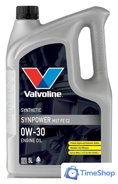 Моторное масло Valvoline SynPower MST FE C2 0W-30 5л - Изображение №1 — Интернет-магазин Time-Shop