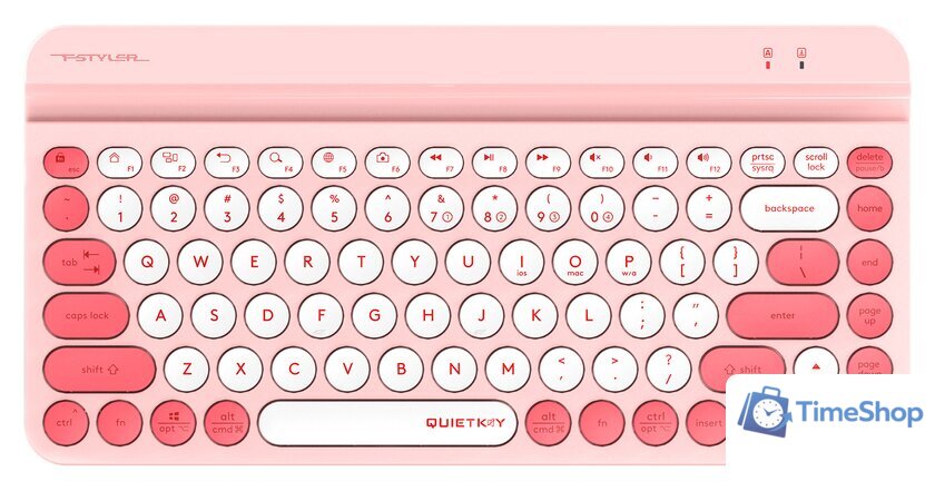 Клавиатура A4Tech Fstyler FBK30 (малина) - Изображение №1 — Интернет-магазин Time-Shop