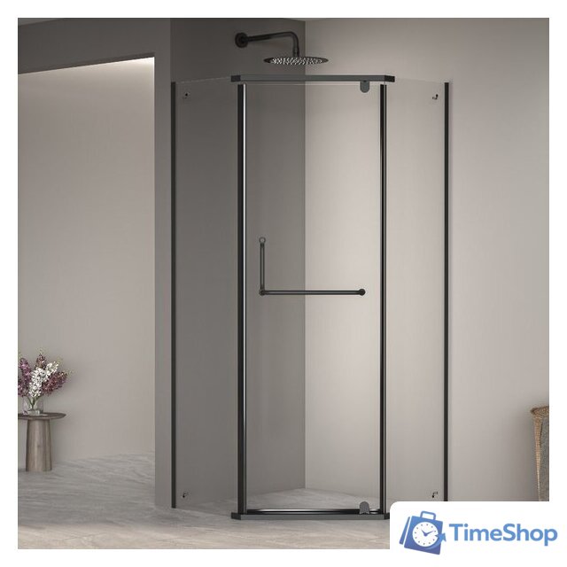 Душевой уголок RGW PA-081B 35088199-14 90x90 (черный/прозрачное стекло) - Изображение №1 — Интернет-магазин Time-Shop
