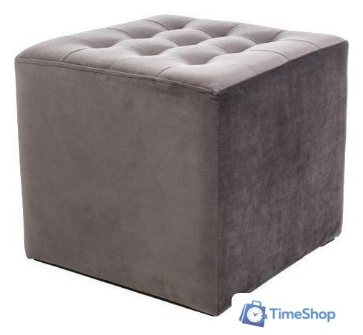 Пуфик Signal LORI VELVET серый - Изображение №1 — Интернет-магазин Time-Shop