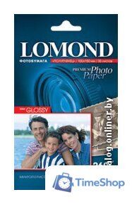 Фотобумага Lomond Полуглянцевая 10x15 260 г/кв.м. 20 листов (1103302) - Изображение №1 — Интернет-магазин Time-Shop